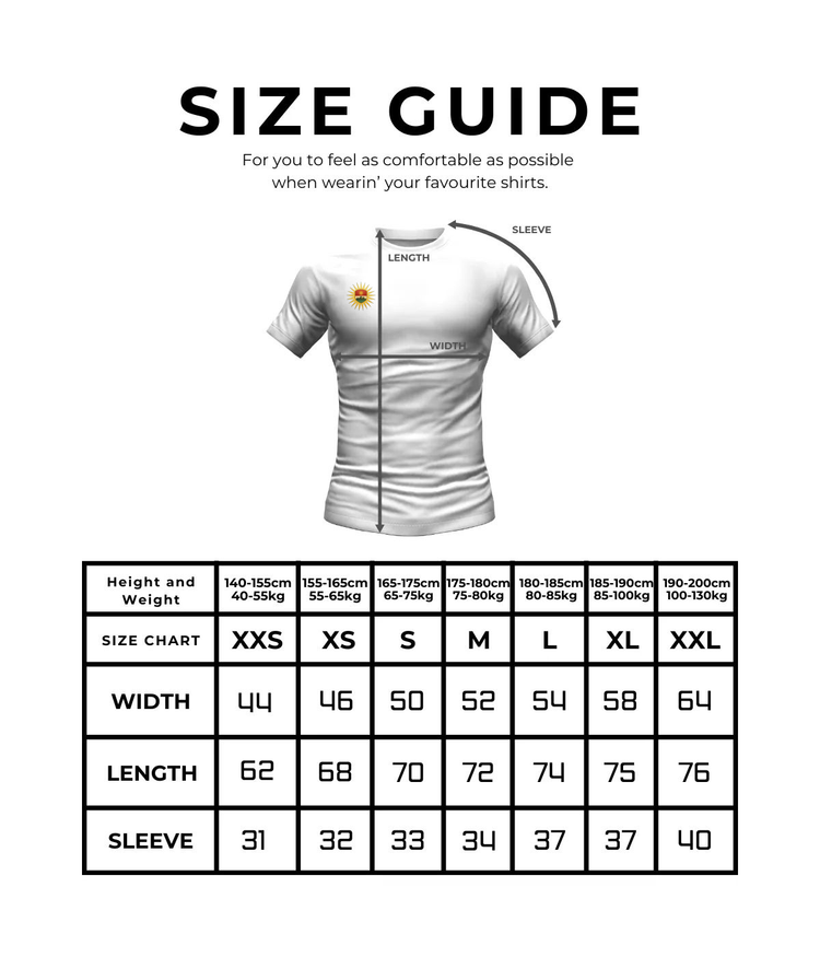 Size Guide Reference